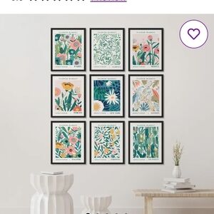 Floral Market Wall Art Set